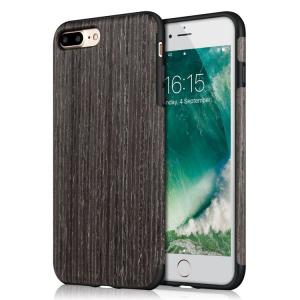 Black Apricot Soft Wood Case for iPhone 7+ 8+