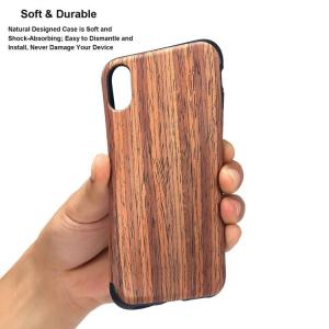 Red Sandalwood Soft Wood Case for iPhone XS Max