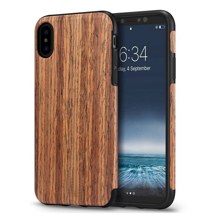 Red Sandalwood Soft Wood Case for iPhone XS Max