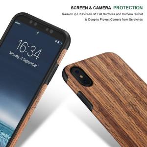 Red Sandalwood Soft Wood Case for iPhone XS Max