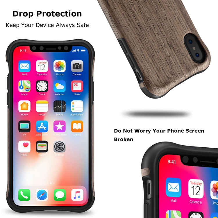 Black Rosewood Case For iPhone XS Max