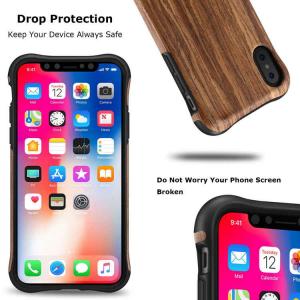 Rosewood Shockproof Case for iPhone XS Max