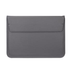 PU Leather Square Bag Sleeve With Stand Black Grey