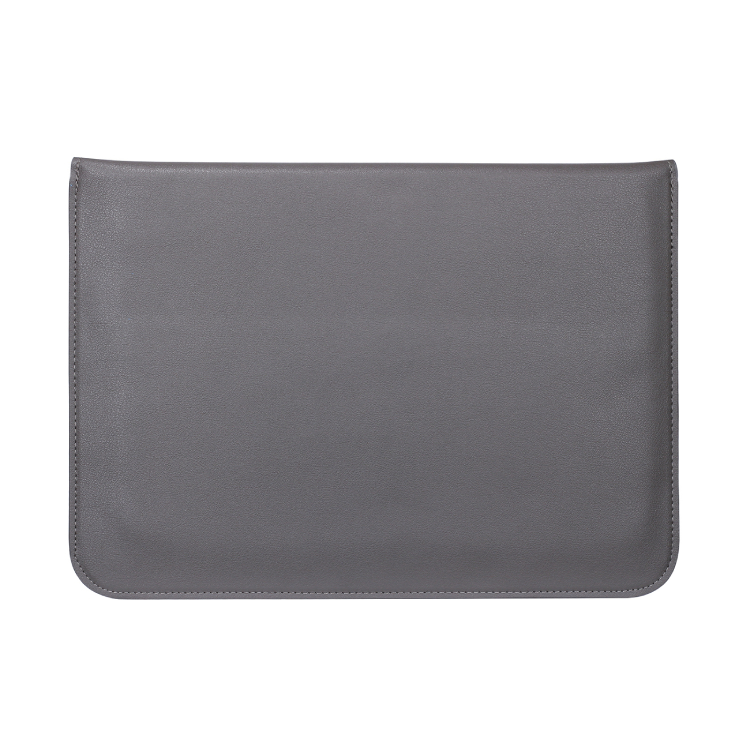 PU Leather Square Bag Sleeve With Stand Black Grey