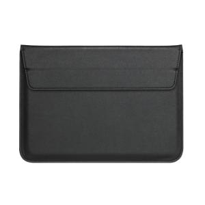 PU Leather Square Bag Sleeve With Stand Black Grey