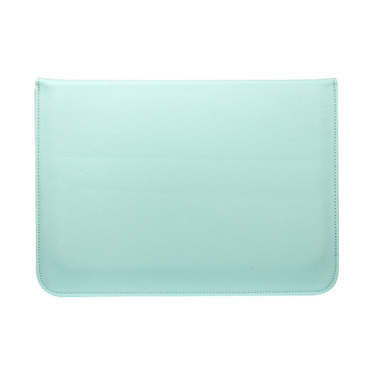 PU Leather Square Bag Sleeve With Stand Mint Green