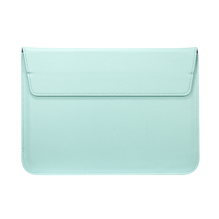 PU Leather Square Bag Sleeve With Stand Mint Green