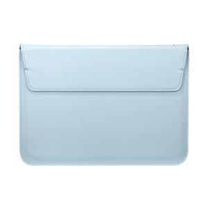 PU Leather Square Bag Sleeve With Stand Mint Green