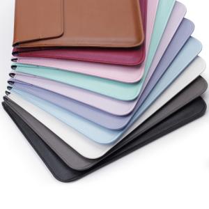 PU Leather Square Bag Sleeve With Stand